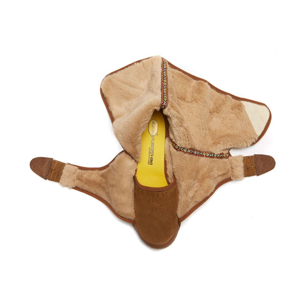 Botas Hombre Marrom - Furoshiki Classic Shearling Mid - KNUFMD-279
